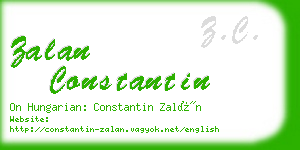 zalan constantin business card